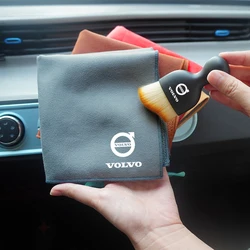 Car Interior Cleaning Soft Brush Tool Dust Remover Suede Wash Towel For Volvo XC90 S60 V40 XC60 S80 S40 V70 V50 S90 V60 V90 XC40