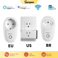 SONOFF S26 R2 WiFi Smart Plug EU/FR/US/BR Wireless Power Socket Switch EWelink APP Timing Voice Control Work With Alexa Google