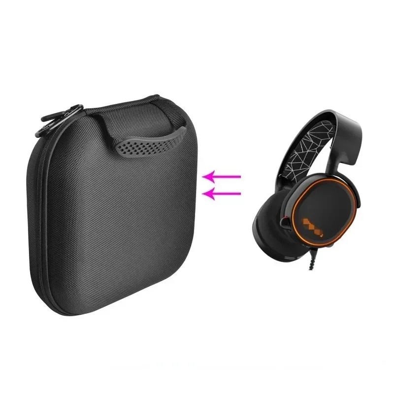 M2EC Draagbare Harde EVA Opbergtas Reizen Draagtas Case voor steelseries Arctis 3/5/7 Hoofdtelefoon Gaming Headset Accessoires