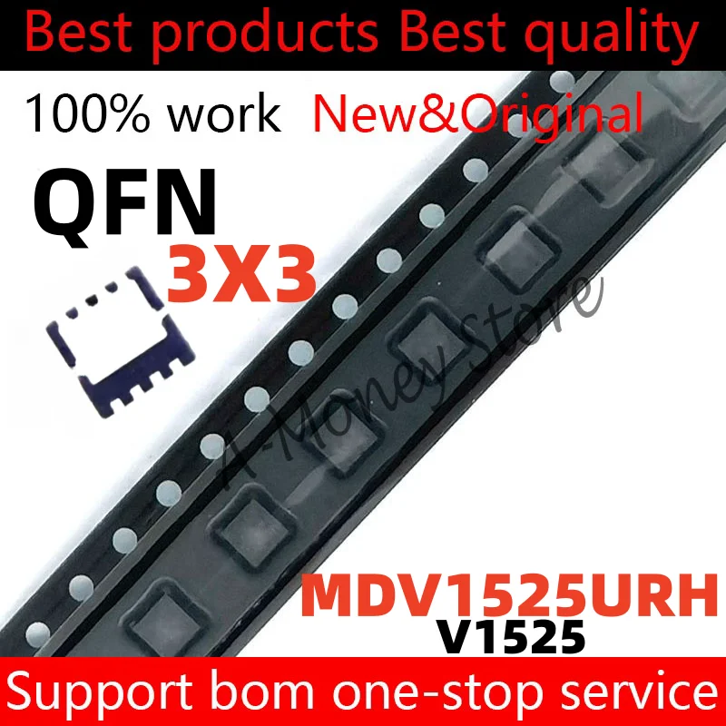 

(10pcs)V1525 MDV1525 MDV1525URH QFN-8