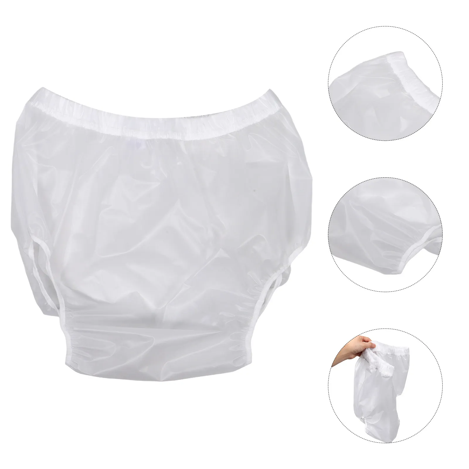 Waterproof Incontinence Underpants Reusable Tpu Diaper Cover Leakproof Leak Protection Adult Plastic Pants Comfortable Fit