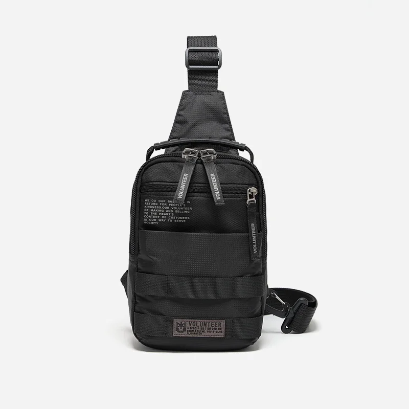 VOLUNTEER Chest Sling Bag for Men Casual Oxford Waterproof Zipper Phone Breathable Outdoor Mens Crossbody Shoulder Bags 1829-02