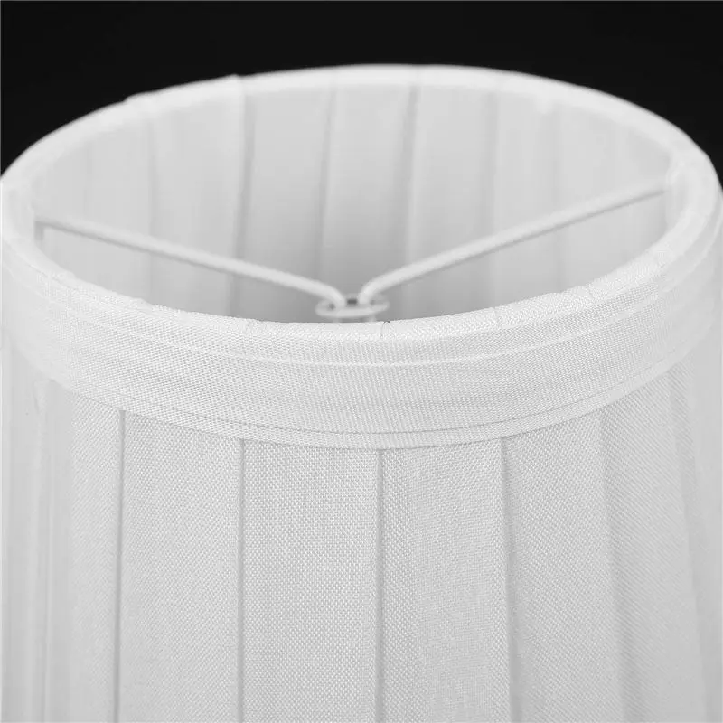 BMBY-8X Vintage Fabric Lamp Shade Table Desk Bed Lamp Cover Holder Chandelier White
