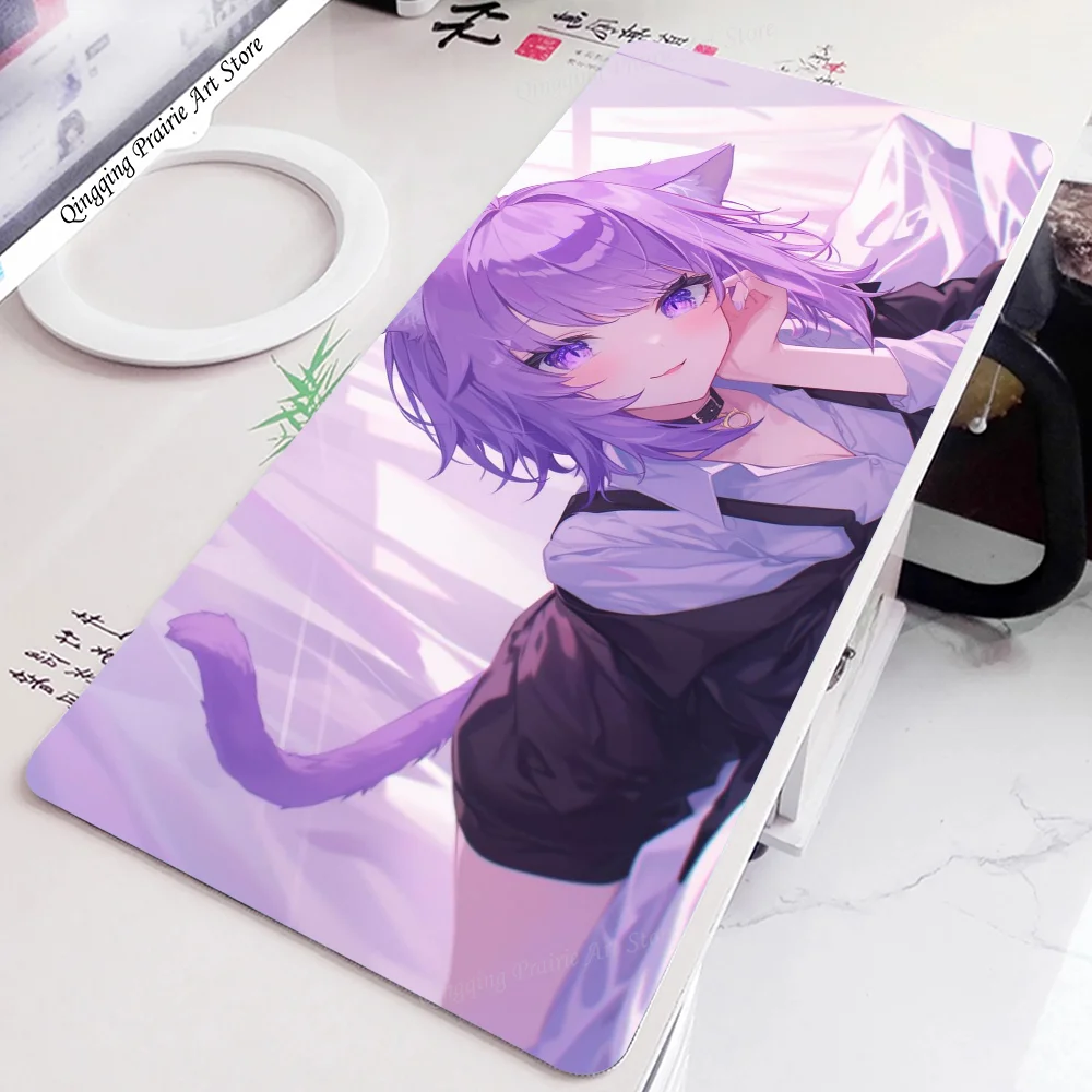 1pc Nekomata Okayu VTuber Hololive Mat Mouse Pad Game Pad Mat Large Pc XXL 900x400