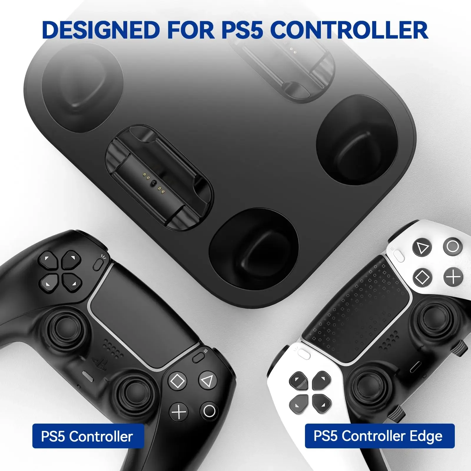 Stacja ładująca do kontrolerów PS5 Podwójna ładowarka do kontrolerów Playstation 5 i kontrolerów PS5 Edge Akcesoria do gier Ładowarka — zdjęcie produktu 5