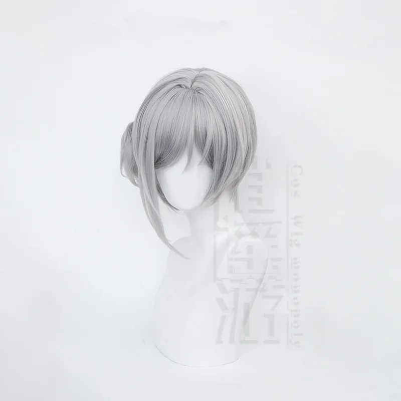 

Парик для косплея Anime Vertin Game Reverse 1999, 45 см, серебристо-серый, термостойкий, из синтетических волос, для Хэллоуина и вечеринок, + шапочка для парика