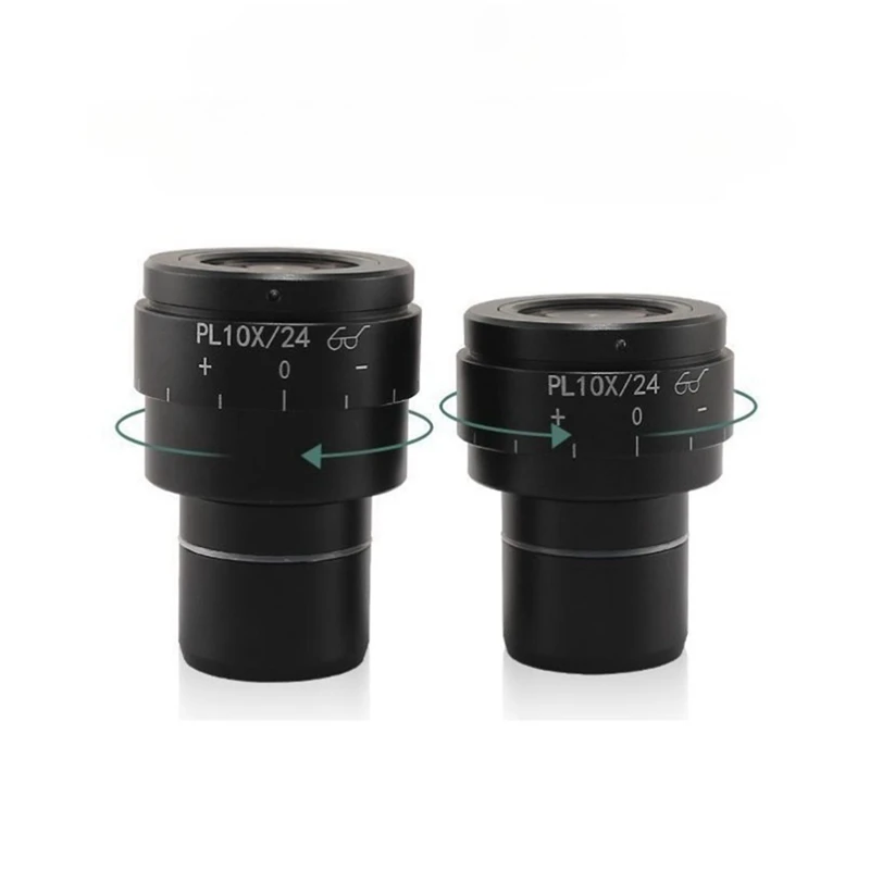 ◉Stereo Microscope PL10X Wide Angle Eyepiece Eye Point 30mm Diopter Adjustable for Replacement