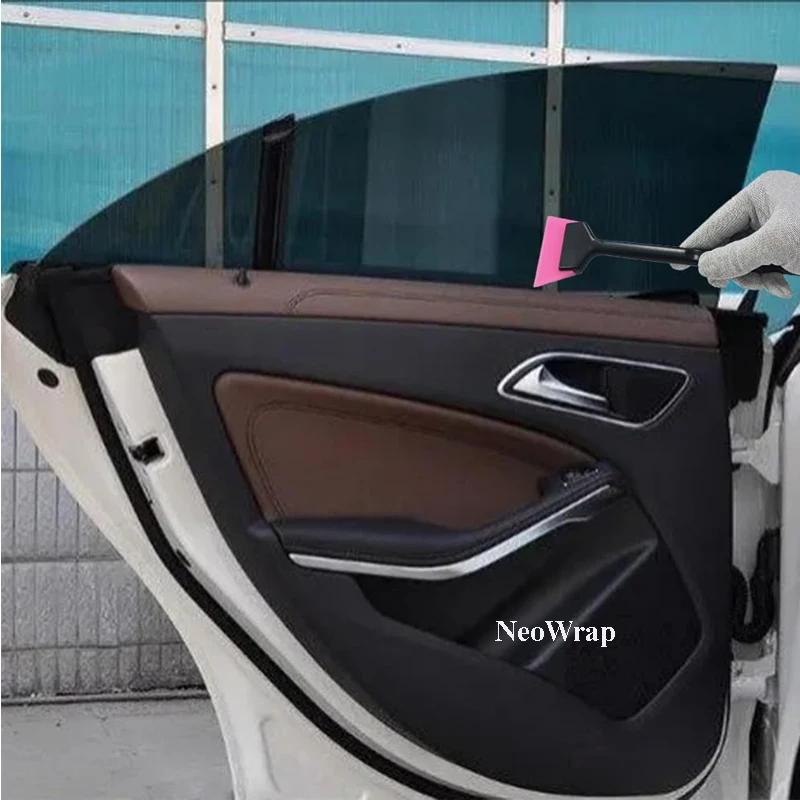 Mini Window Tint Squeegee Car Windshield Glass Quarter Squeegee Wiper Soft Rubber Blade Corner Film Installation Scraper - view 4