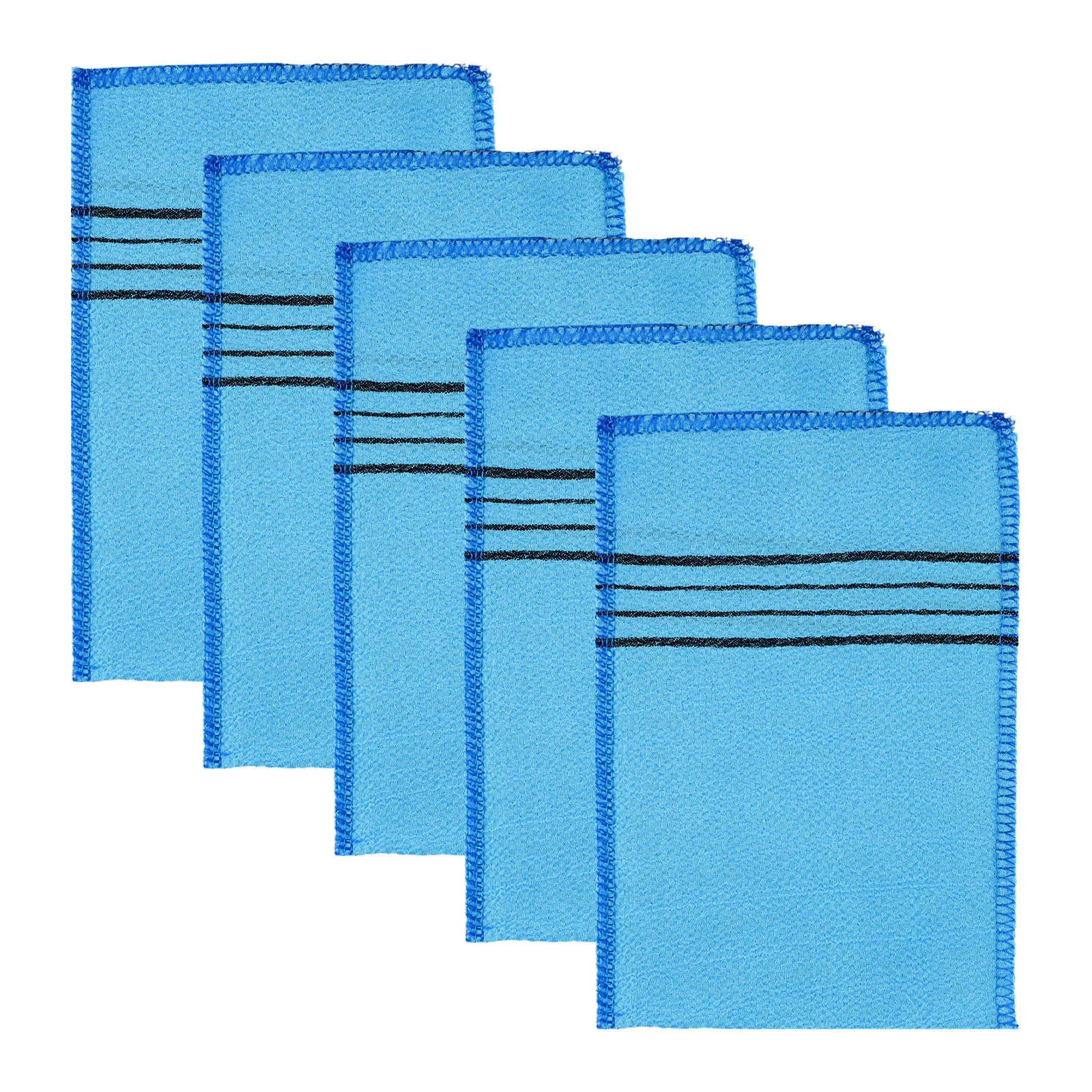 5Pcs Shower Bath Scrub Glove Korean Exfoliating Body Scrub Shower Towel Washcloth Portable For Adults Coarse Grain Brush