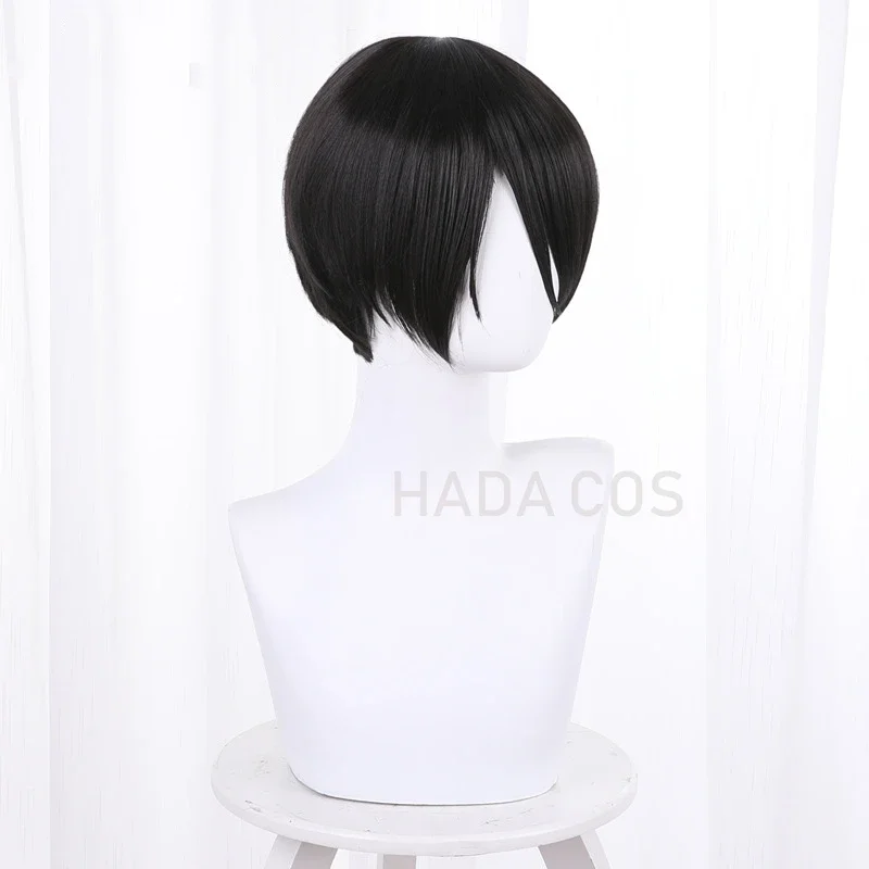 Anime Requiem of The Rose King Cos Charlie III Richard Black Short Hair Wig Cos Props All-match Models Black Man Woman Wig JS511