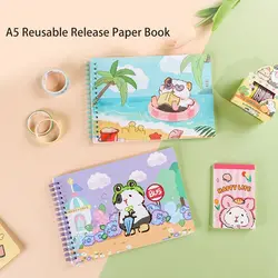 Cute A5 Spiral Coil Notebook Notepad Paper Stationery Lightweight Paper Thick Writing Smooth For School Students Home Record