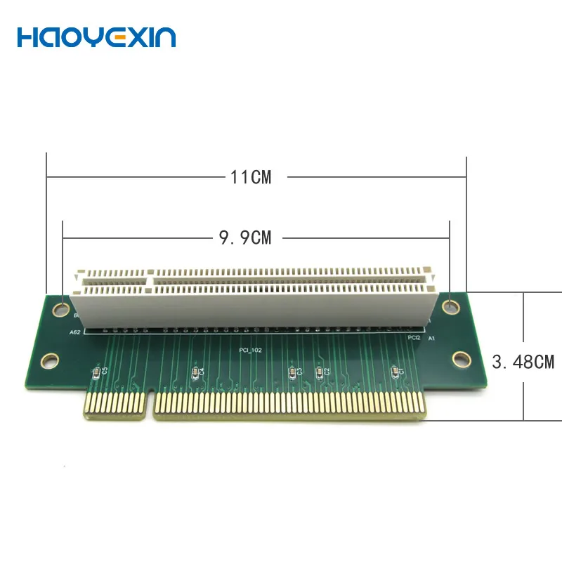 PCI reverse card forward card 1U chassis PCI horizontal adapter PT191  90 degree 32-bit PCI riser card 3.5CM 120pin