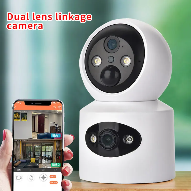

4MP UHD ICsee APP Двойной объектив Питание от аккумулятора PTZ Wi-Fi IP Купольная камера Полноцветный AI Обнаружение гуманоидов Безопасность CCTV Радионяня
