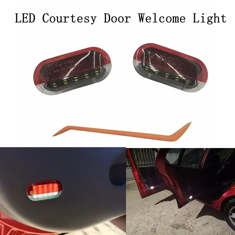2x  for VW Golf MK3 MK4 Beetle Jetta Bora Polo Sharan Vento Touran Skoda Octavia Car Styling  LED Courtesy Door Welcome Light