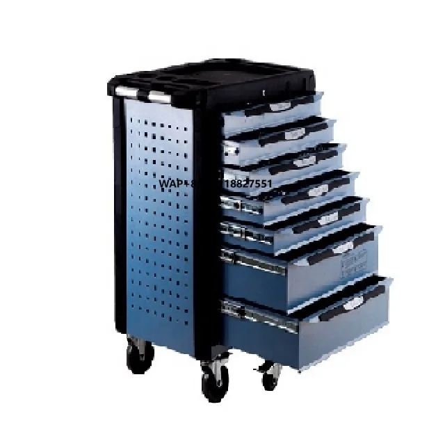 Auto Repair Tool Cabinet Multi-Piece Tool Set with 7 Drawers with Five Wheels