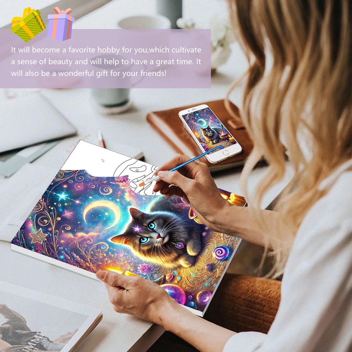 

SDOYUNO Painting Paints By Numbers Easy Draw For Beginner cat Animals Picture Drawing Decorative Oil Crafts 20x30cm With Frame