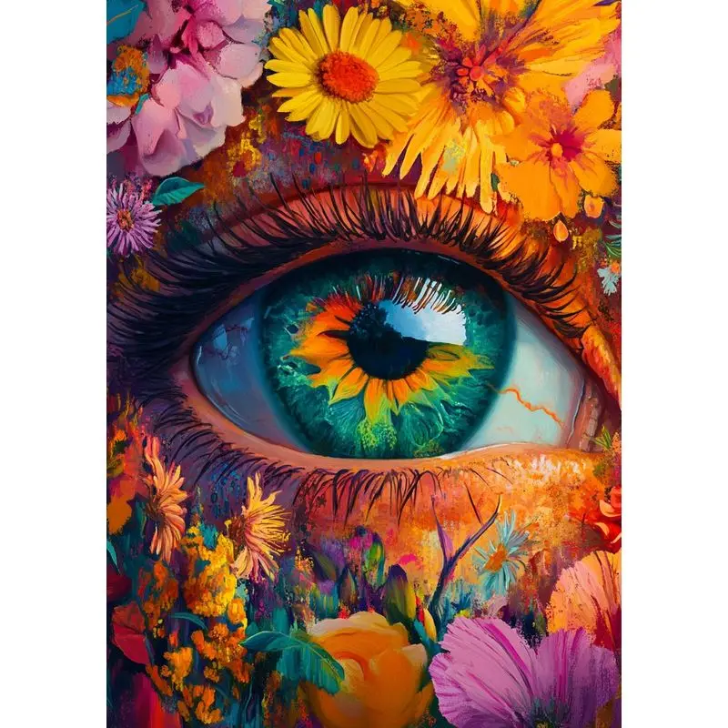 

GATYZTORY Diy Abstract Pictures By Number Eyes Drawing On Canvas HandPainted Paintings Gift Kits Oil Painting By Numbers Home De