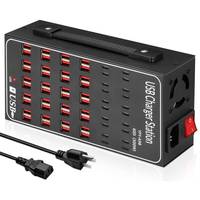 60/50/40/30 Ports Charging Station 300W/250W/200W/150W USB C Charger Smart Charger 60-in-1 Desktop Charging Hub Charging Station