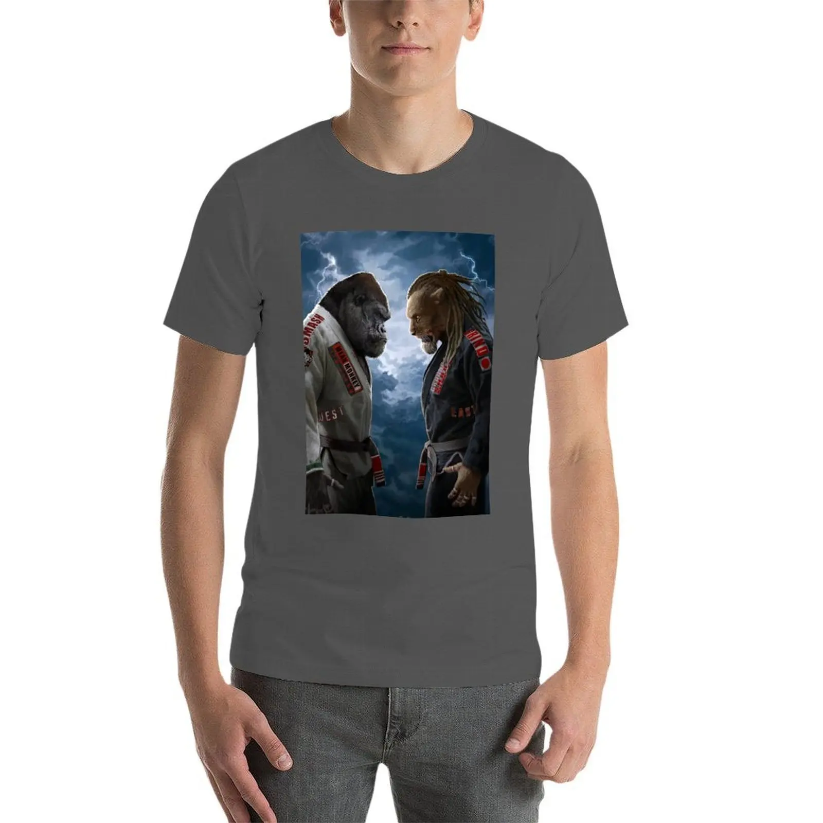 تي شيرت الشرق مقابل الغرب تي شيرت للرجال تي شيرت جرافيك تي شيرت رجالي قطن تي شيرت #4