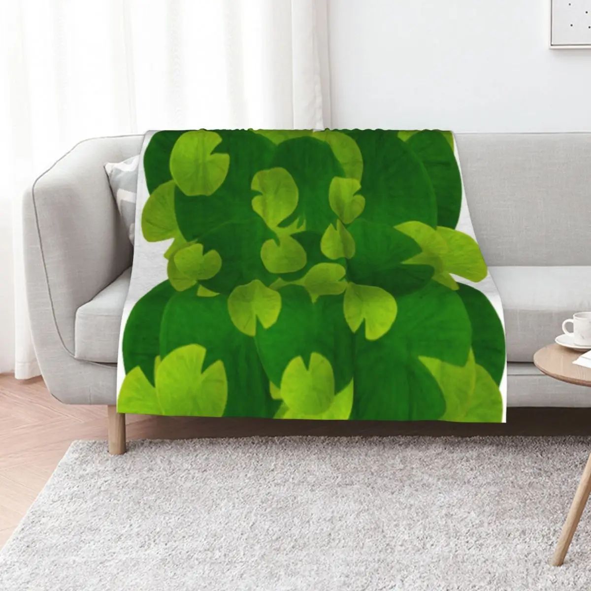 lily pads design Throw Blanket valentine gift ideas for winter cosplay anime Summer Weighted Picnic Blankets