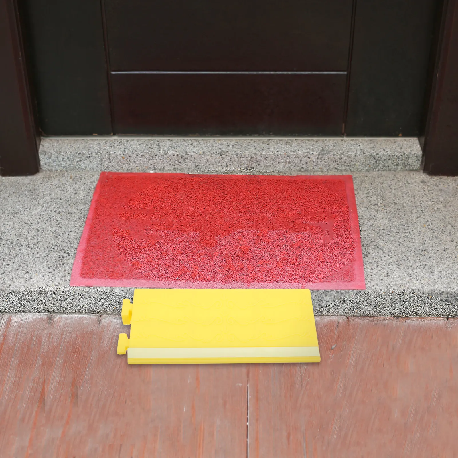 Indoor Threshold Ramp Pad Rubber Material for Robot Vacuum Cleaner Door Step Transition Smooth Passage Home Use Threshold Riser