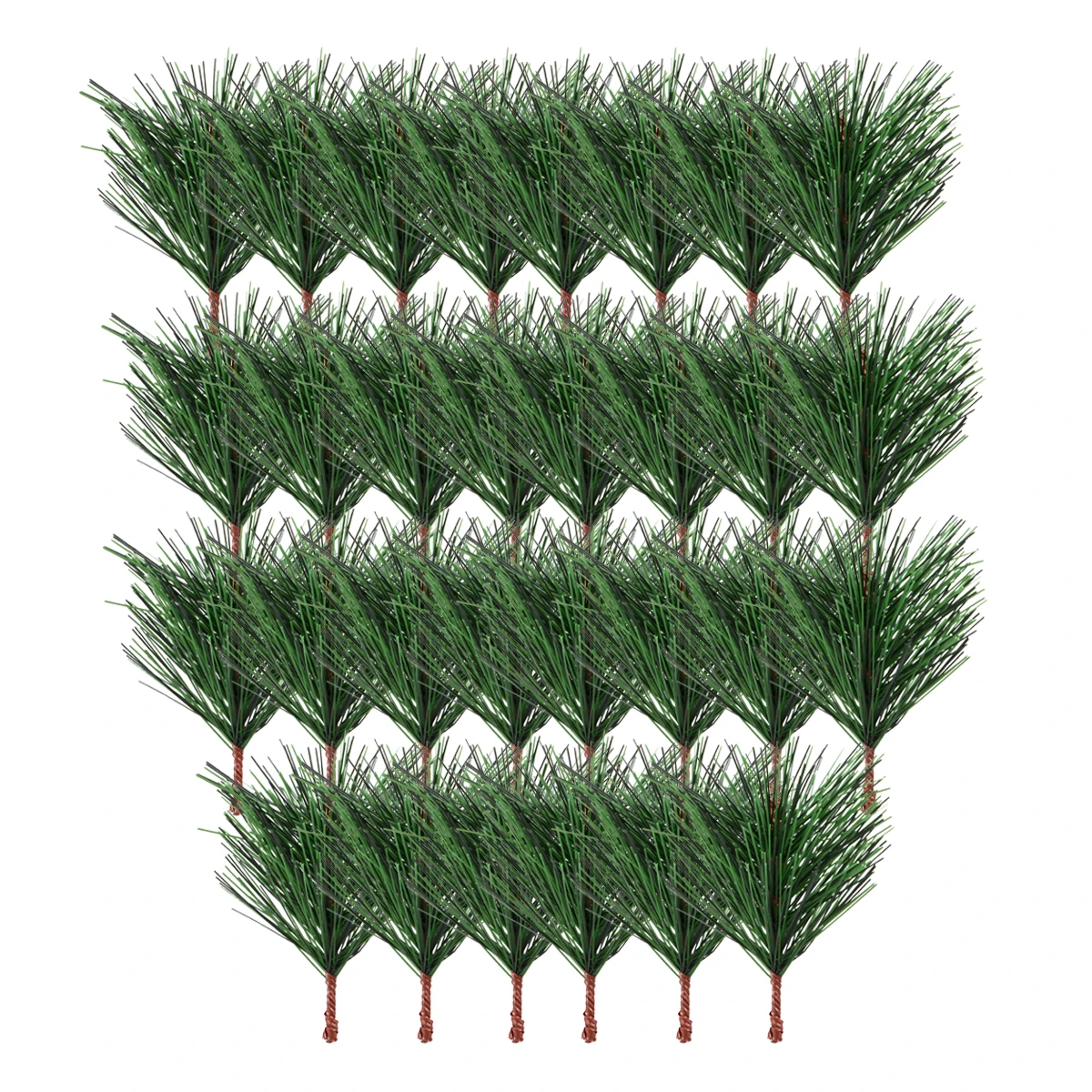 

30Pcs Simulated Pine Branches Realistic Plastic Environmental Friendly for Christmas Wedding Photo Props Versatile DIY Decor