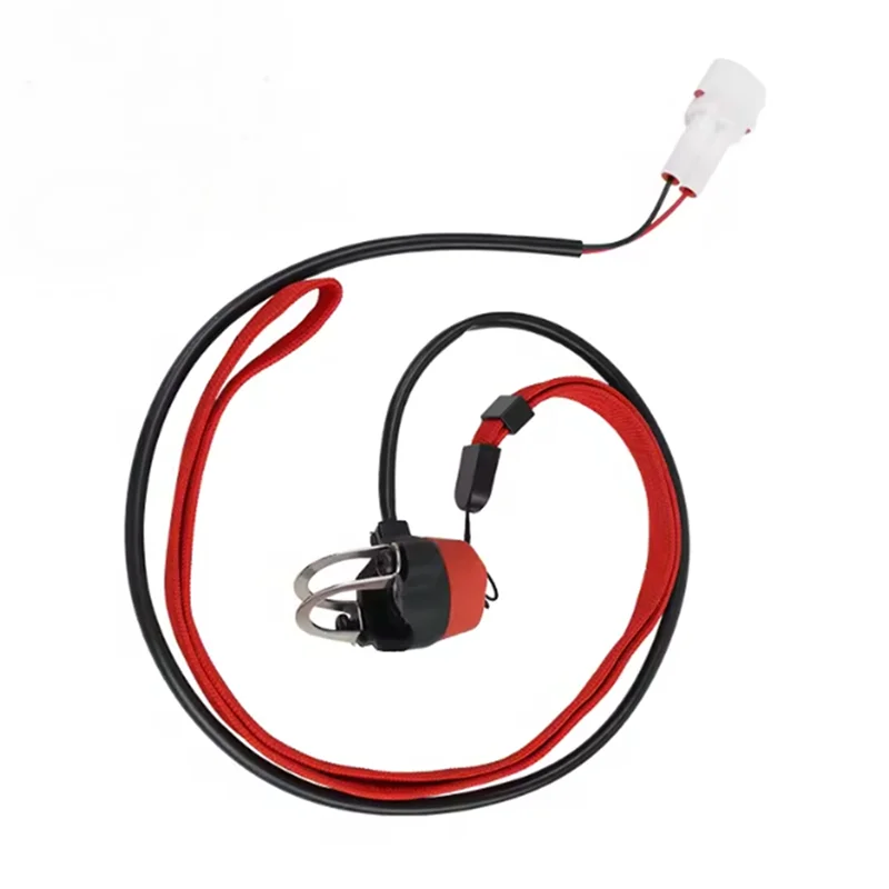 Off Road Vehicle Motorcycle Magnetic Flameout Switch Waterproof 2-pin with Protective Rope Magnetic Strong Electric Motorcycle