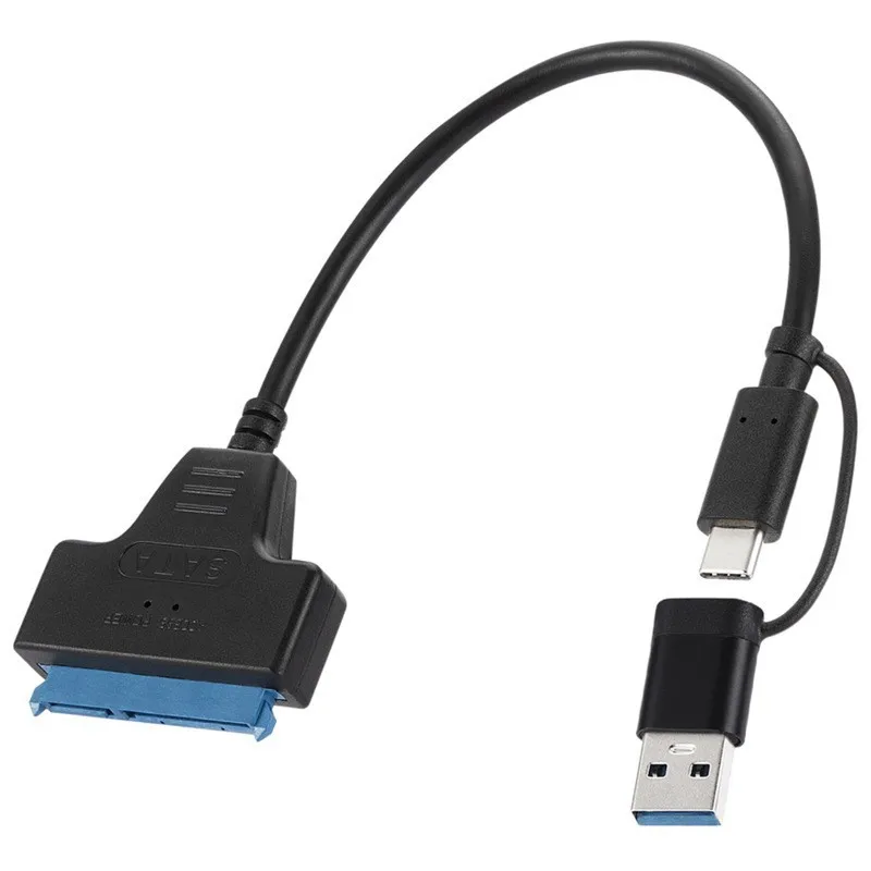USB 3.0 to SATA Adapter Cable, Type‑C SSD HDD Converter Cord for 2.5