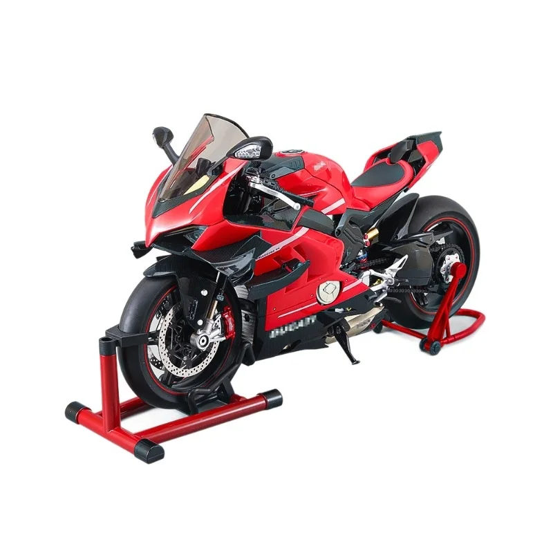 1: 7 La simulazione di motociclette in lega verniciata a spruzzo V4S super grande può avviare la collezione di modelli di moto Pendolo Regalo di compleanno per ragazzo