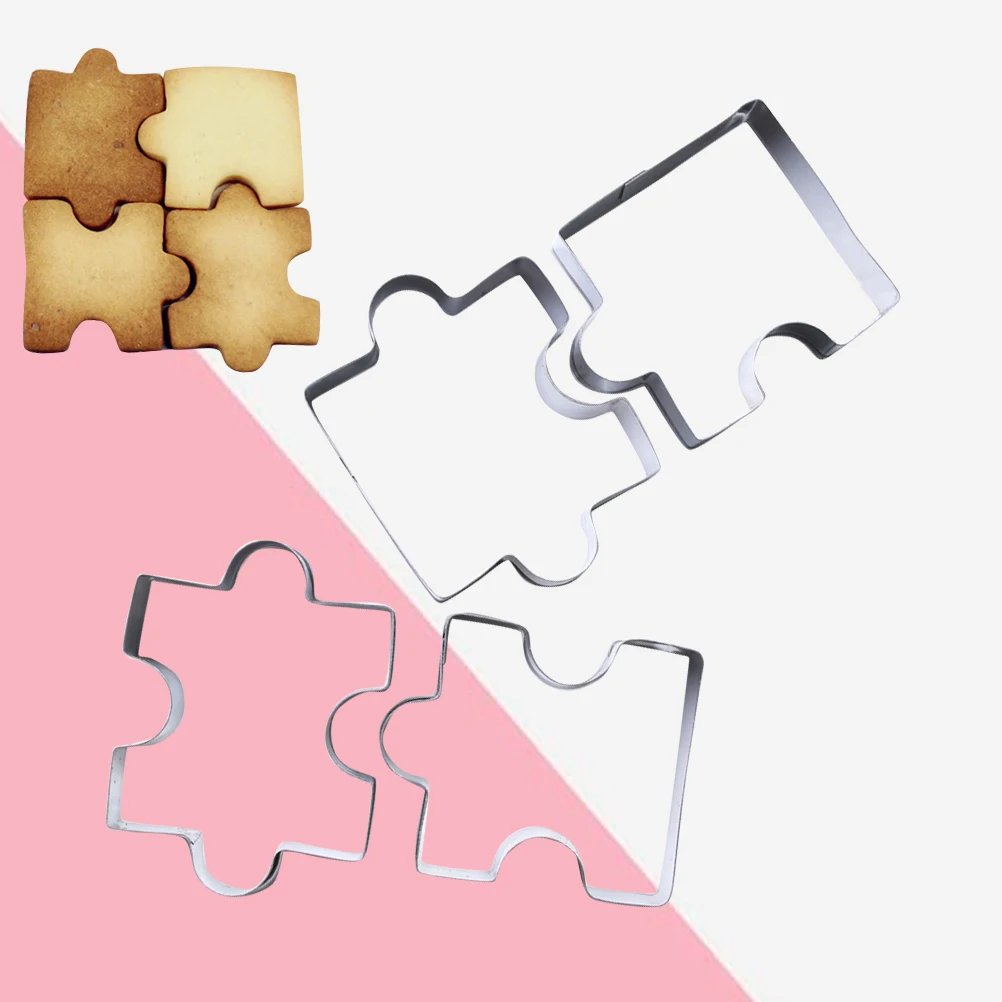 

4 шт., формочки для печенья из нержавеющей стали, формы для выпечки, DIY, кондитерские изделия, торт, инструменты для формирования помадки, кухонные принадлежности для бара