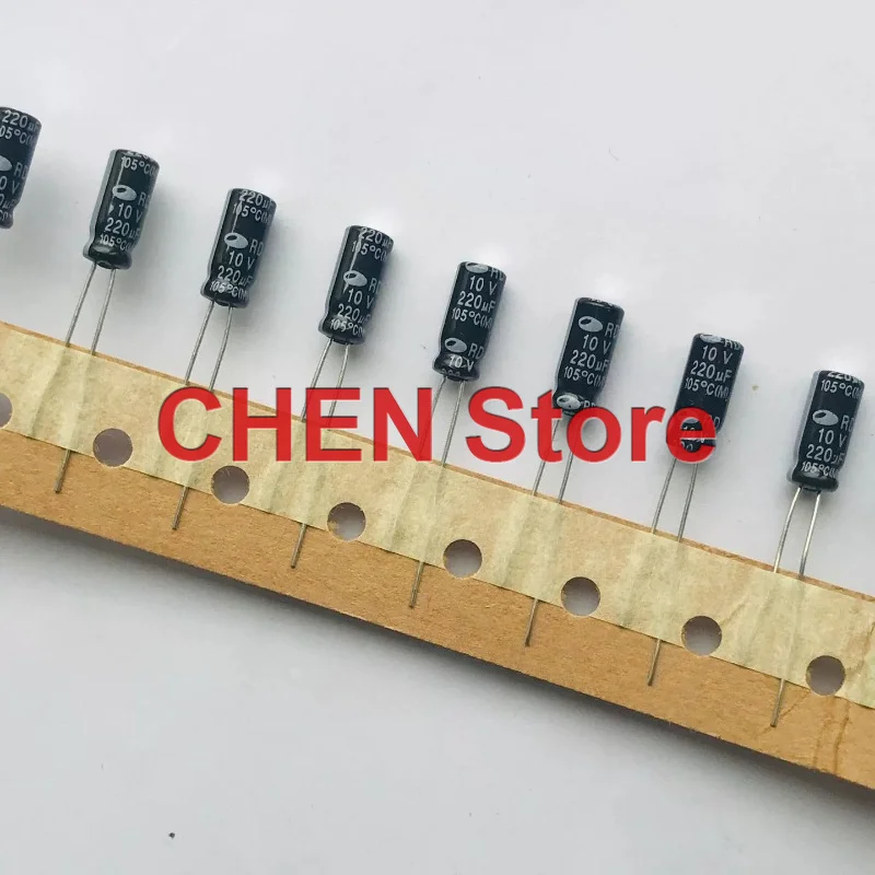 100PCS/lot original SAMWHA RD 10V220UF 5X11MM 105C 220UF 10V electrolytic capacitor free shipping