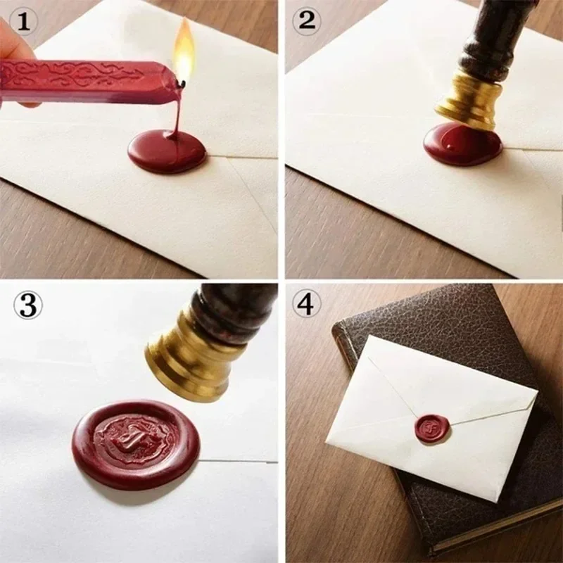 1-20pcs Wax Seal Sticks Antique Sealing Wax Sticks With Wick For Postage Letter Retro Vintage Wax Seal Stamp Wedding Invitation