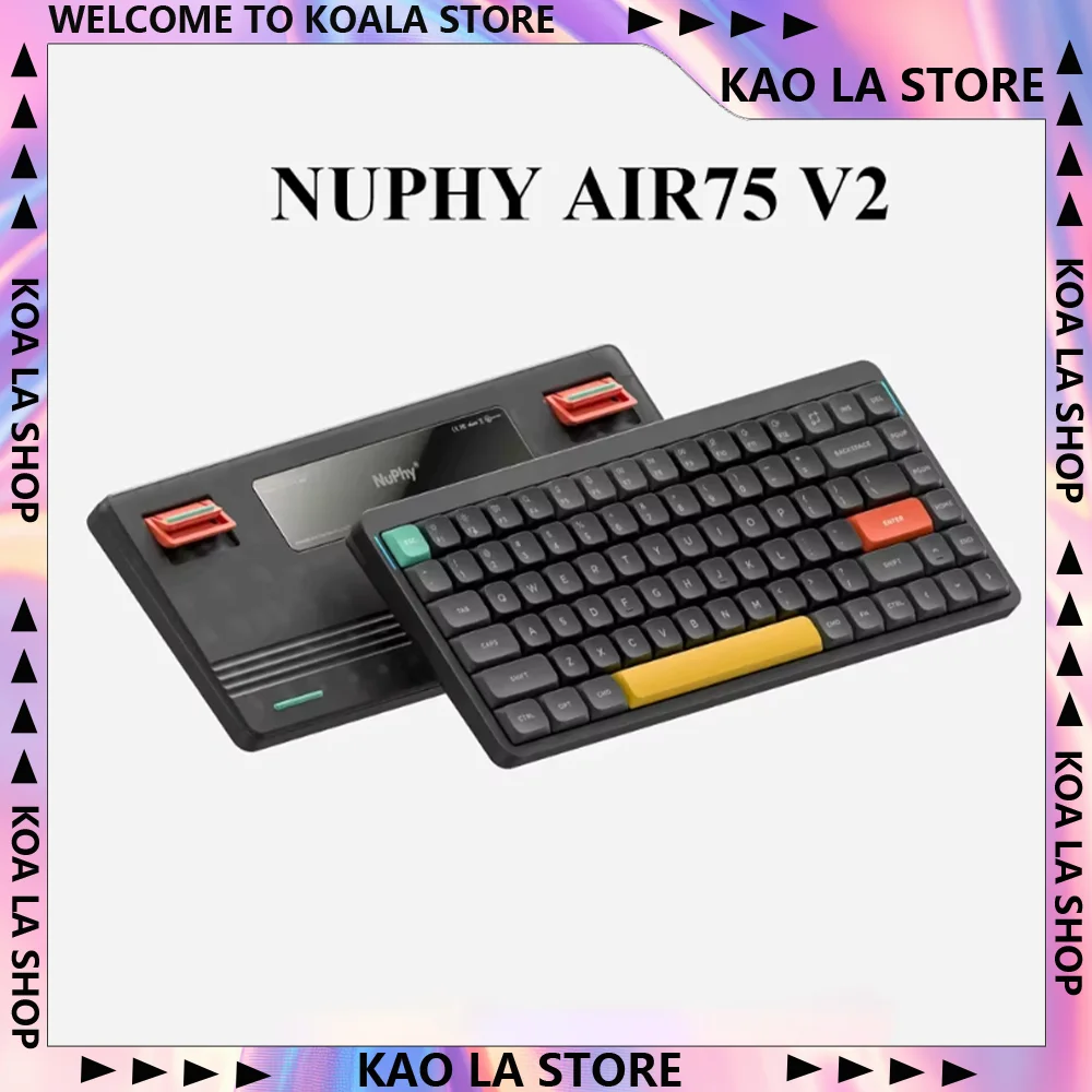 

Nuphy Air75 V2 Mechanical Keyboards 84 Keys RGB Hot Swappable 2.4g Wireless Bluetooth Customized Gaming Keyboard PC E-sports