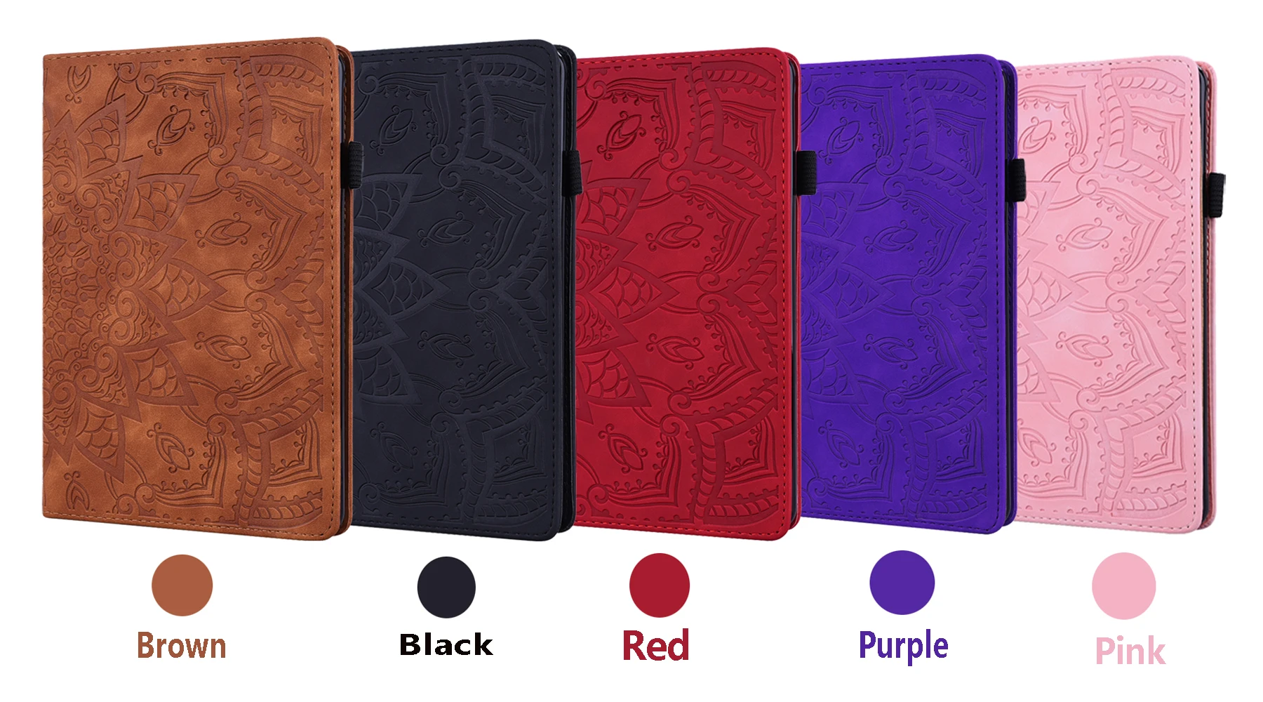 Wallet Card Slot Cover For Amazon Kindle Scribe 10.2" Small Calf Pattern Embossed Design No Sleep Function Flip PU Leather Case