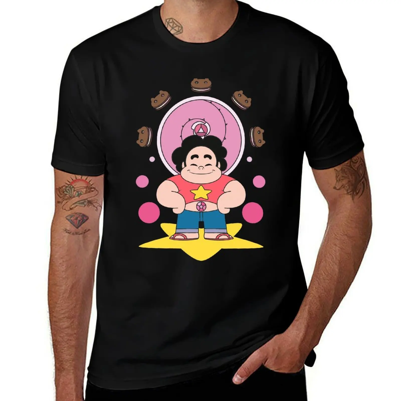 Steven T-Shirt Urban Style Casual Short Sleeve Top