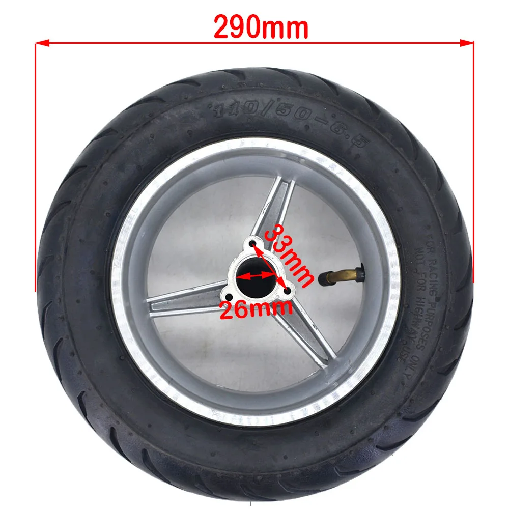 One Rims+Tyres 110-50 - 6.50 90-65-6.5 Rear Back Front Wheel + Road Tyre Tire 49cc Mini Pocket Rocket PIT Bike