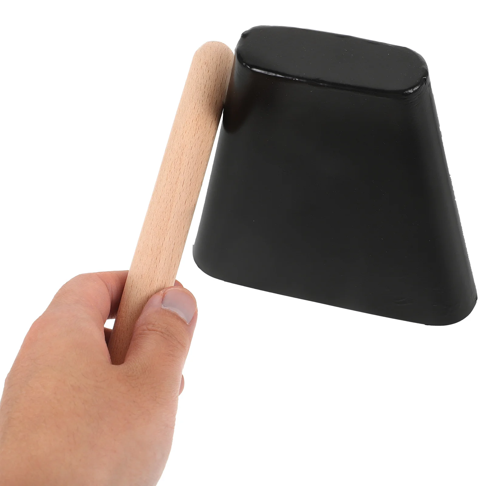 

1 set Metal Cowbell Instrument For Sports Events Beginner Percussion Plaything With Stick Lightweight Noise Maker Bell