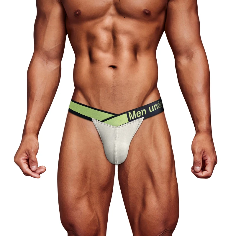 ملابس داخلية للرجال حزام رياضي مجوف منخفض الخصر المثيرة الرجال سيور و G سلاسل T-الظهر مريحة مشروط رجل لينة السروال U محدب #4