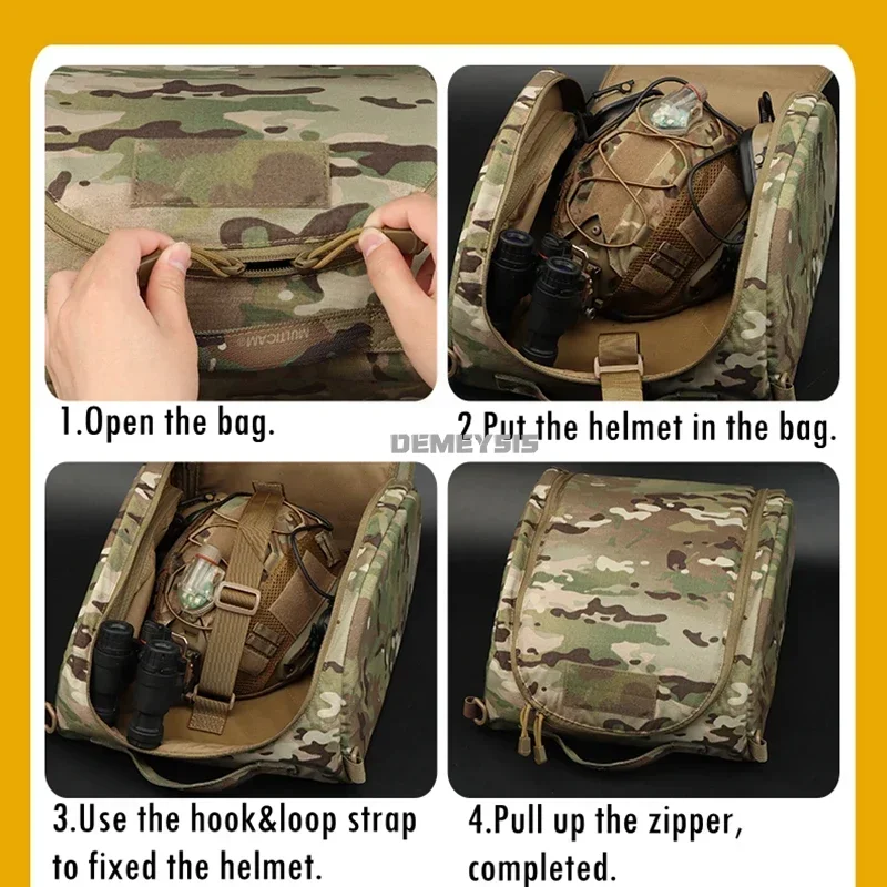 FAST Helmet Storage Bag Portable Hunting Shooting Tactical Helmet Bag Durable Multi-Functional Storage Bag