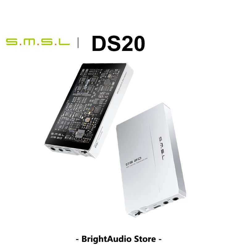 SMSL DS20 amplificador de auriculares portátil DAC con decodificación completa MQA CS43131 PCM768 DSD256 compatible con salida de Audio de alta resolución de 3,5mm y 4,4mm