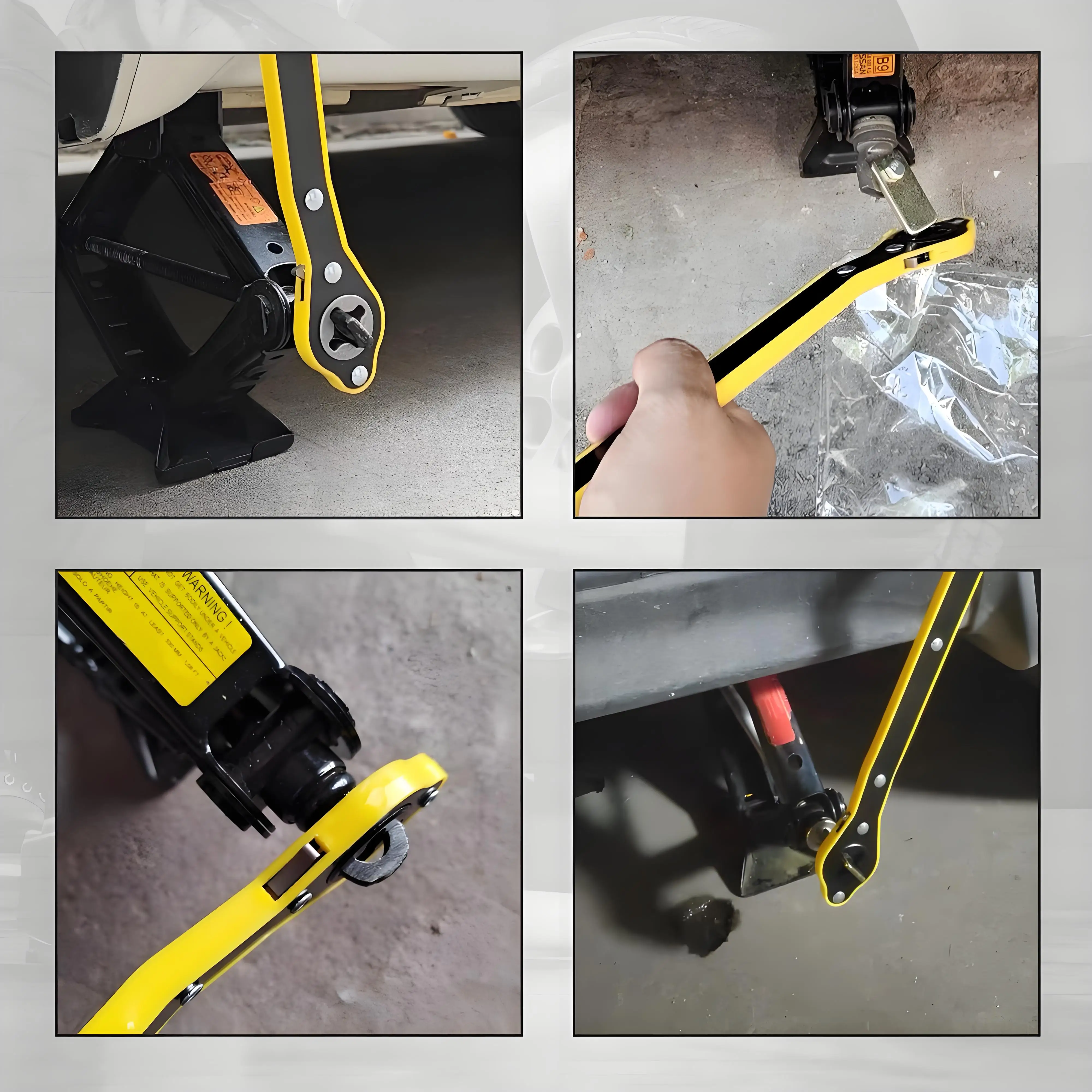 مفتاح ربط بسقاطة شديد التحمل مع 360 درجة °   مقبض دوار، أداة إصلاح تلقائية للأمام/الخلف بدون جهد - أداة يدوية مريحة