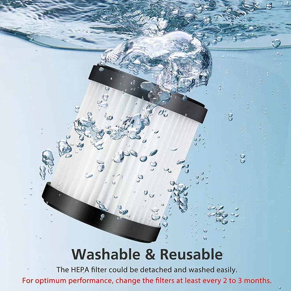 Compatible 2pcs High-Density Filters for XL-618A Cordless Vacuum Cleaner Dust Filtration Replacement to Maintain Motor Health