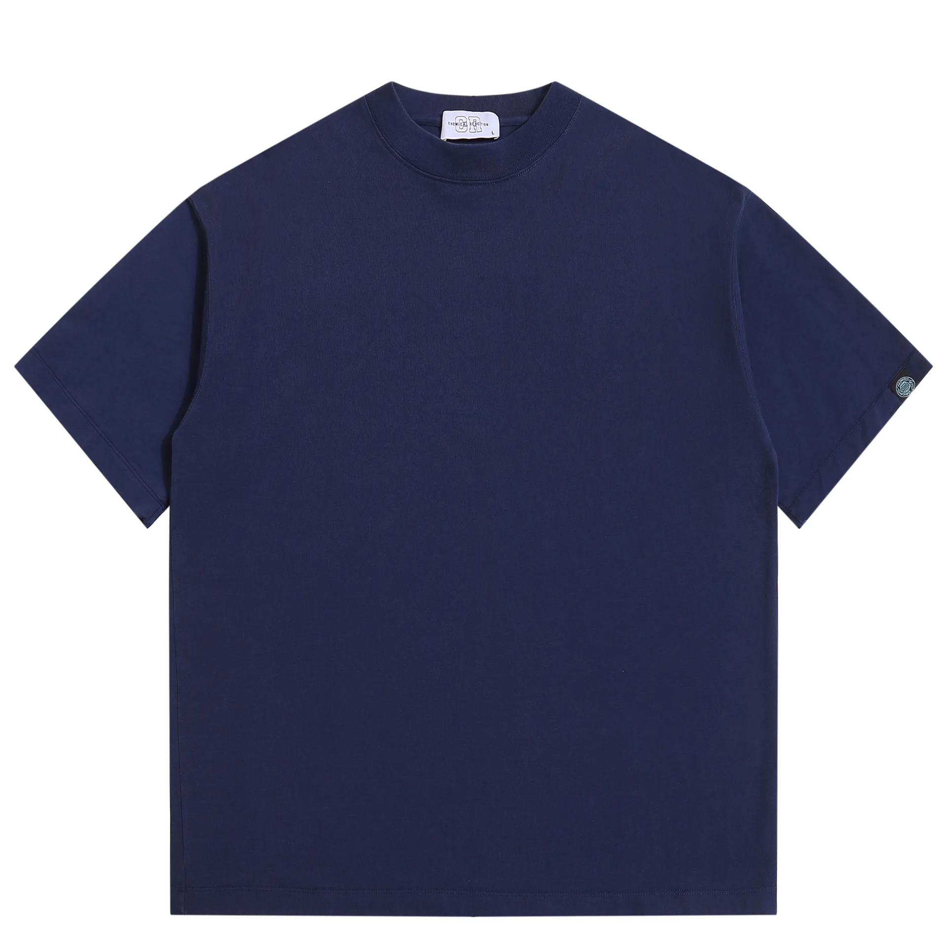 320G Heavyweight Summer Washed Double Yarn Short Sleeved T-shirt, Loose Half Sleeved T-shirt