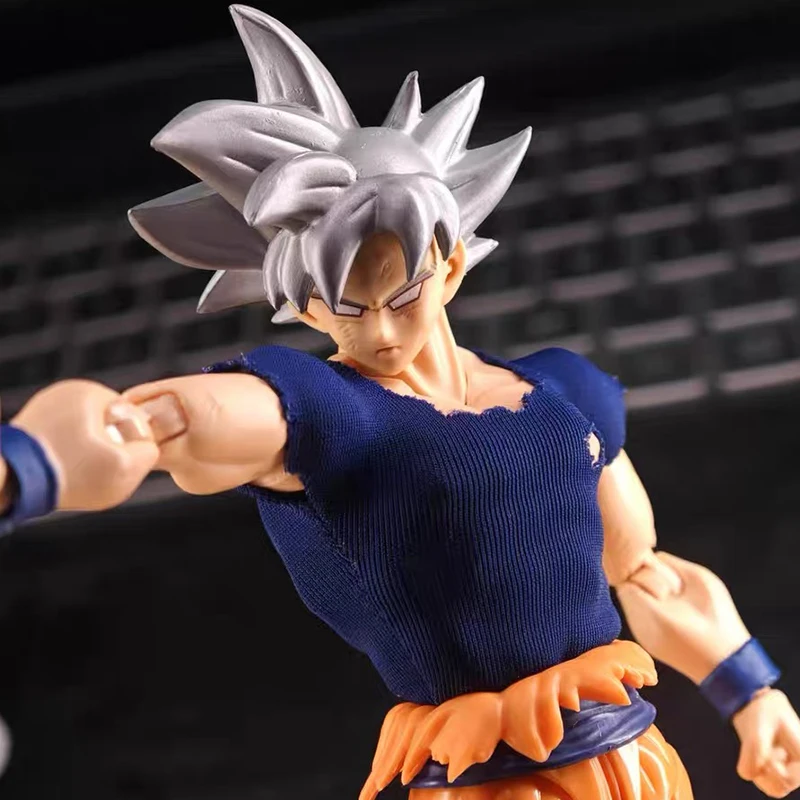 Dragon Ball Super S.H.F Goku Ultra Instinct Blue Vest Anime Action Figure Toy Model Accessories Damaged Cloth Clothes No Figure