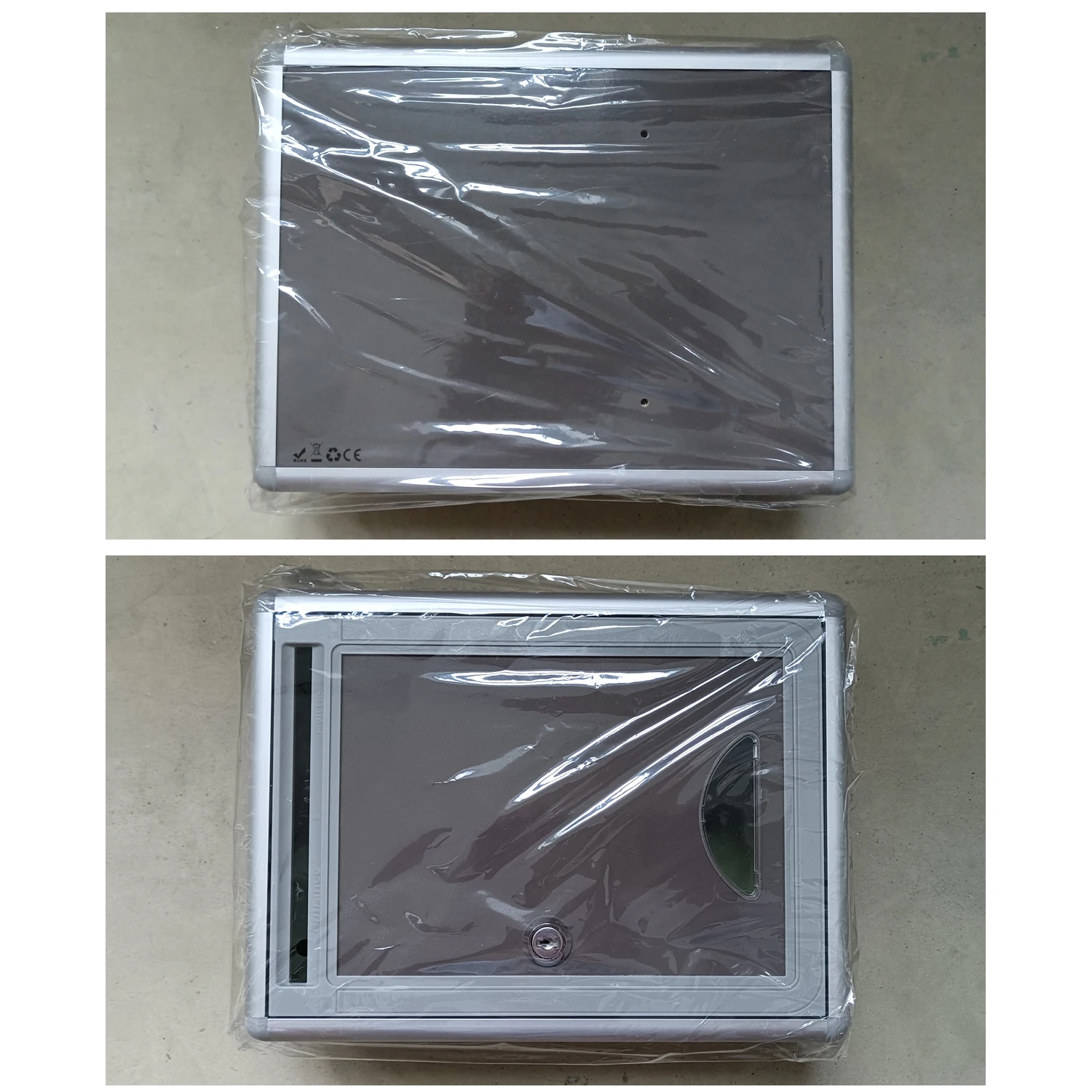 Vintage ล็อค Secure Mail Letter โพสต์กล่องกล่องจดหมายโพสต์กล่องสําหรับ Home Garden เครื่องประดับตกแต่ง