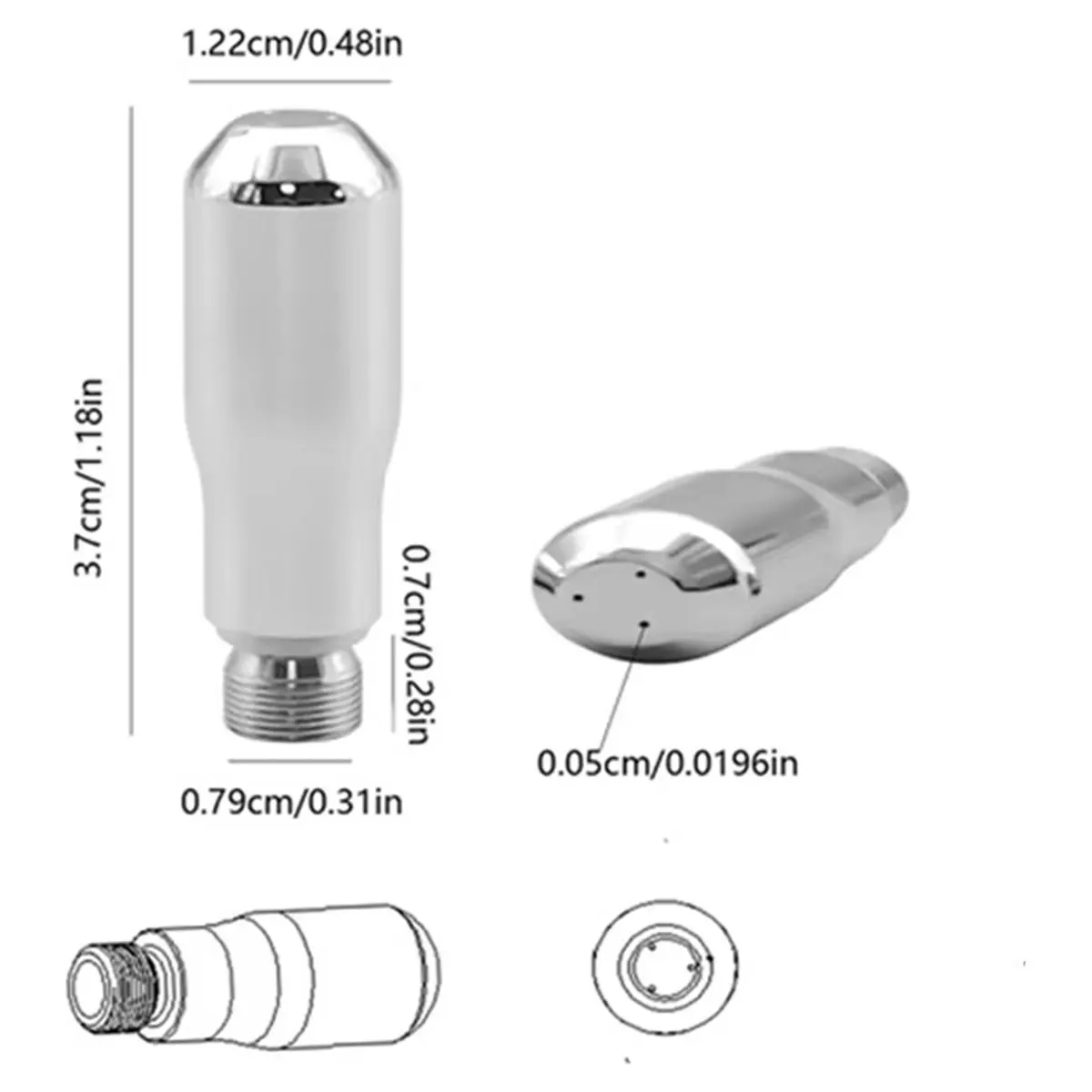 Coffee Machine Steam Nozzle 3 Holes Stainless Steel for BAE01/BAE02/BAE02S/'S/MKA74/ 5700P