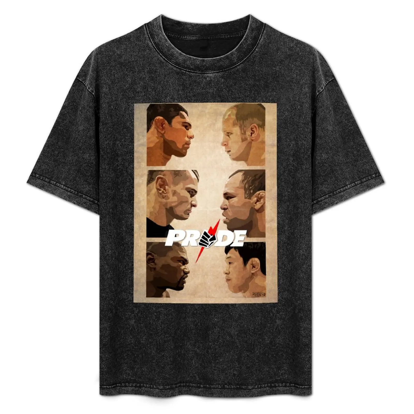 Pride FC Epic Staredown Artwork by shunsukevisuals T-Shirt tops boys animal print Men's t-shirt