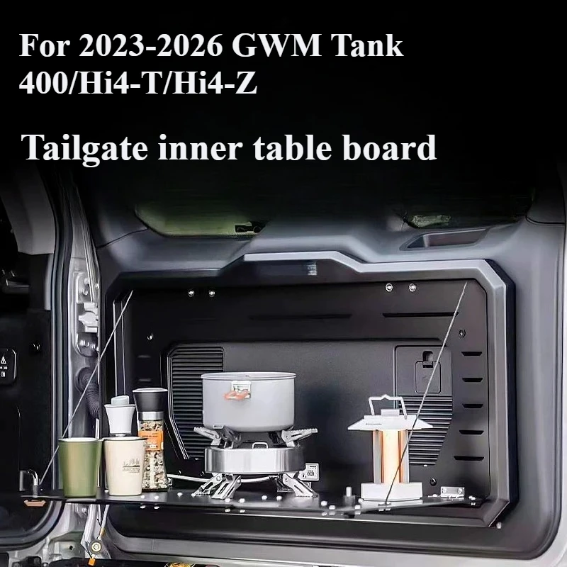 For 2023-2026 GWM Tank 400/Hi4-T/Hi4-Z Tailgate inner table board - folding trunk shelf sturdy durable and load-bearing