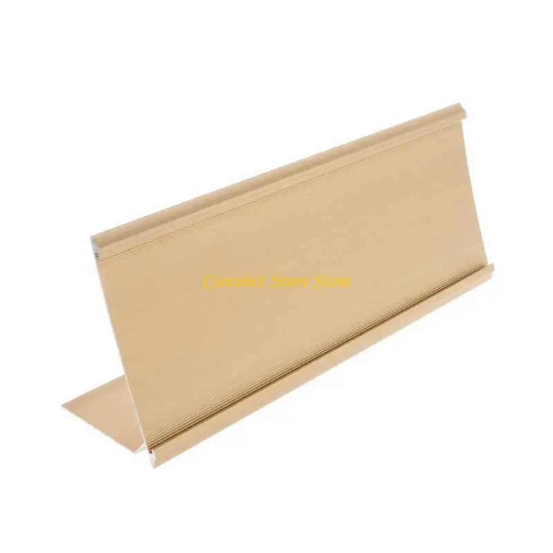 

A3PC Golden Silver Sign Aluminum Alloy Name Desk Plaque Holder Office School 9x24cm