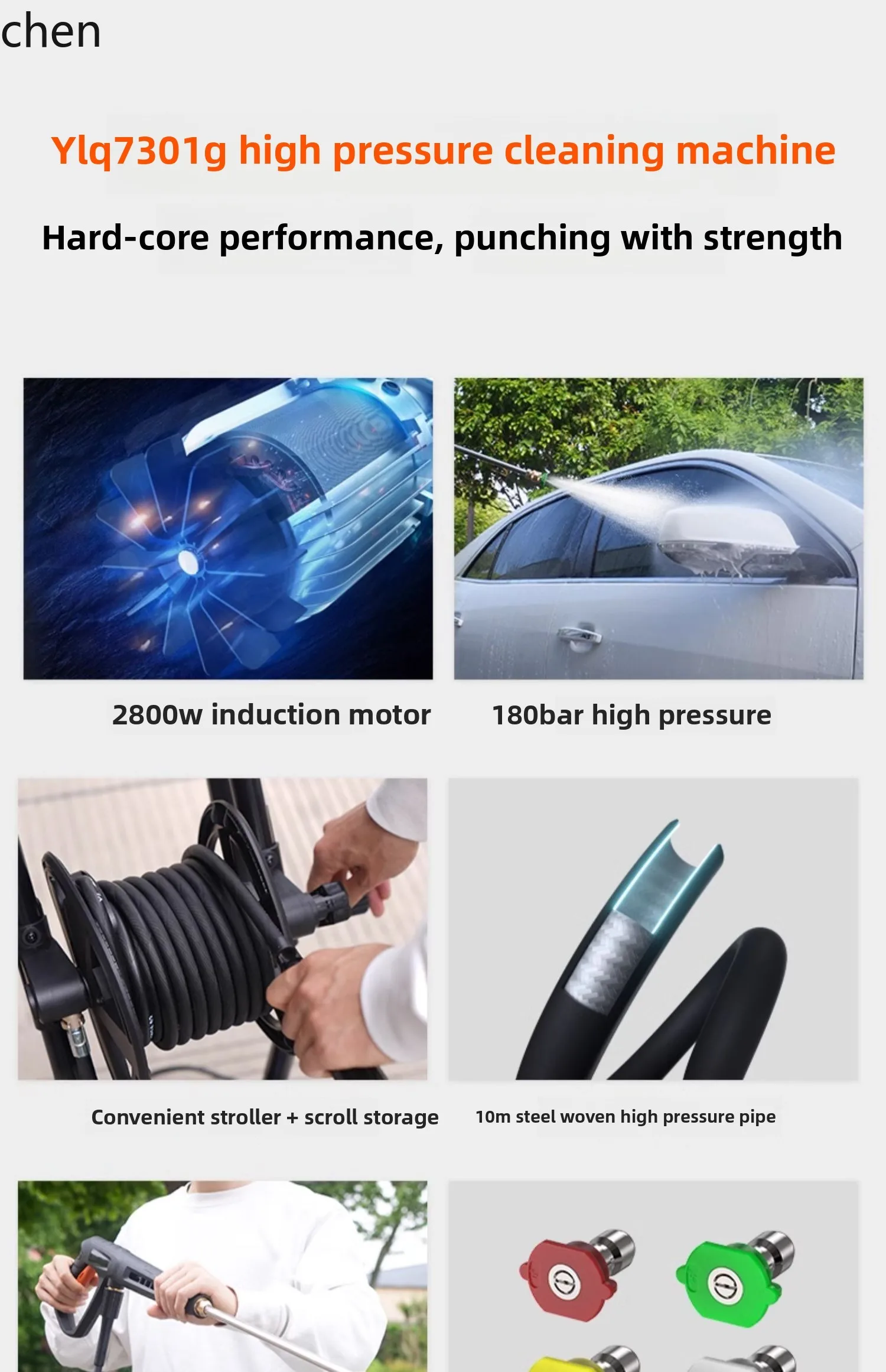 Lavatrice per auto HTT 220v macchina per la pulizia ad alta pressione pistola ad acqua booster ad alta potenza forte pompa dell'acqua di lavaggio